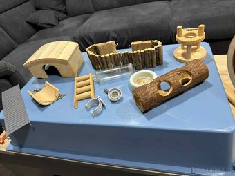 Klec na křečka + přísluško 78x48x39 cm - 2