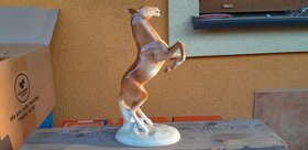 A29 Stará porcelánová soška koně DUX - 2