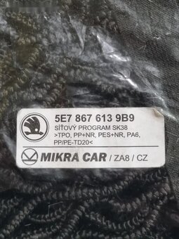 Síťový program do kufru Škoda Octavie III,IV. 3ks - 2