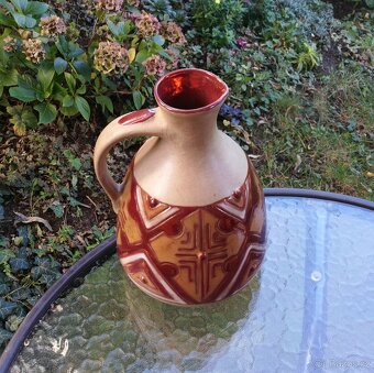 DŽBÁN glazovaný - značeno DÍLO - ruční práce - 2