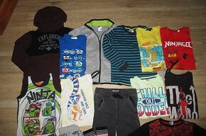 Chlapecké oblečení, vel.122/128 + zimní boty Mc KINLEY, vel. - 2