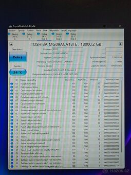 Prodám Toshiba MG09 18TB  / záruka 2029 - 2