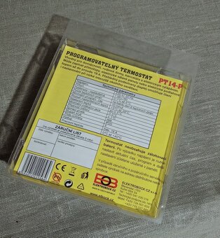Programovatelný termostat PT14-P Elektrobock nový - 2