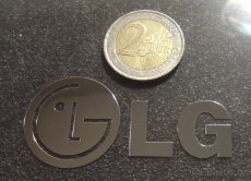LG LOGO nalepka Metal Edition CHROM - 2