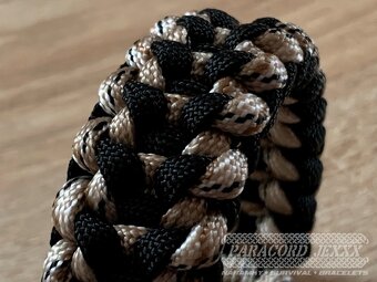 PARACORD náramek (19 cm) Desert Camo - black - 2
