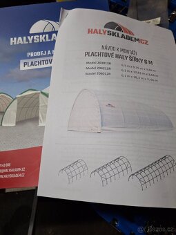 Plachtová hala 12,81x6,10x3,66 - 2