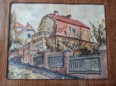 Starožitný obraz: Dům (1939), St. Veselý ´39 - 2