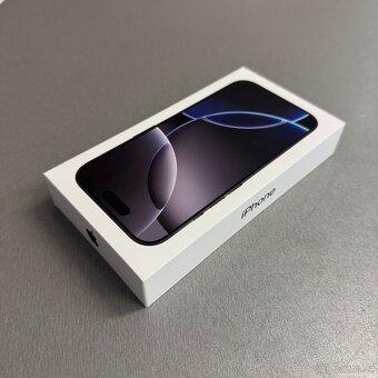 Nerozbalený iPhone 16 Pro 256GB černý titan, CZ, s fakturou - 2