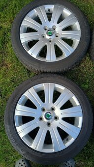 Zimní Sada ALU kol originál Škoda 205/50 r17 - 2