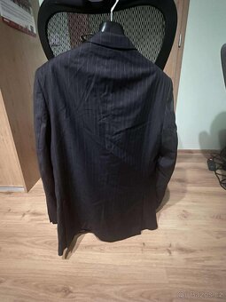 Pánské sako Zara Man – 100% vlna, elegantní proužek - 2