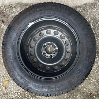 Nové plechové disky 7Jx16 5x108 ET46 Michelin 215/65 R16C - 2