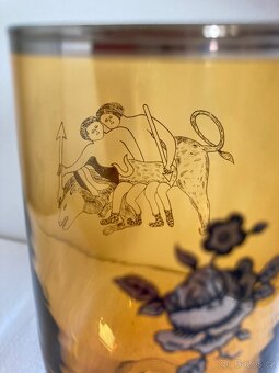 Sklenice malovana stříbrem - 2