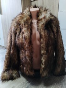 Chlupatá Kožíšková bunda H&M vel XS/S - 2