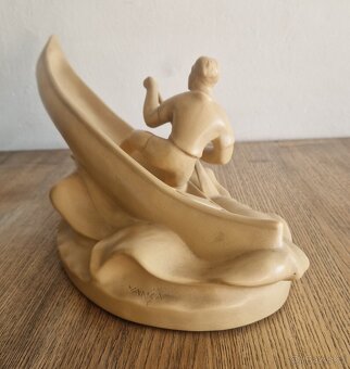 keramická soška kanoisty - Vanča, 50 cm - 2
