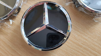 Pokličky na kola MERCEDES - hvězda stříbrná - 2