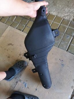 YAMAHA XT600 E 3TB Výfuk kolektor tlumič kryt - 2