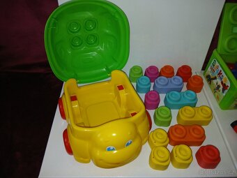 Stavebnice Želva s kostkami a dva boxy dle fotek - 2
