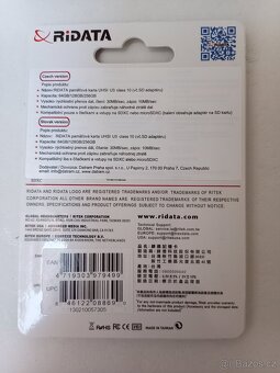 MicroSDXC RiData 64GB class10 - 2