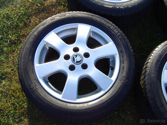 4XLETNÍ HLINÍKOVÁ KOLA ŠKODA FABIA III,IV ,RAPID 185/60 R15. - 2