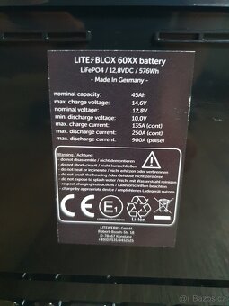 Závodní autobaterie Liteblox SR60XX - 2