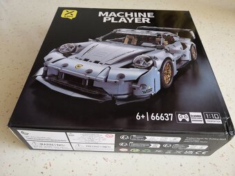 Stavebnice modrá Porsche 911 kompatibilní s LEGO - 2