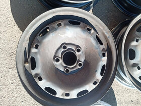 Plechové disky Volkswagen Polo + Poklice 5x100r14 - 2