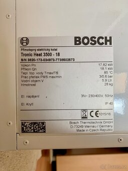 ELEKTRICKÝ KOTEL BOSCH TRONIC HEAT 3500 - 18 - 2