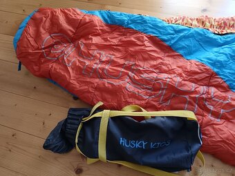 Dětský spacák HUSKY KIDS-merlot oranžový, spací pytel - 2