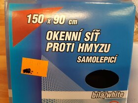 Sít do oken 150x90cm, bílá, nová - 2