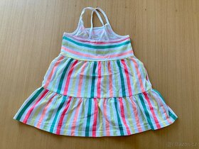 Letní barevné pruhované šaty na ramínka vel. 86 - 2