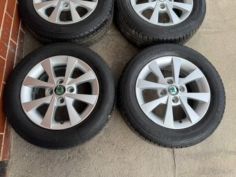 Alu 14" 4x100, orig. škoda " Apus " letní pneu 75% - 2