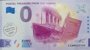 2 ks 0 eur souvenir Titanic náhodná čísla - 2
