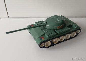 Plechový Tank na baterii, ites, stará hračka - 2