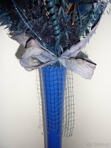 Prodám modrou vázu, výška 80cm - 2