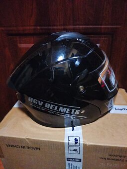 Prodám novou výklopnou helmu na motorku FGN v.L 59-60cm. - 2