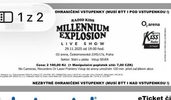 Kiss Millenium Explosion 2025 2 vstupenky - 2