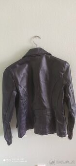 dámské kožené sako vel 36-38 levně - 2
