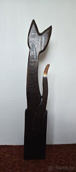 Ručně vyřezávaná kočka - ZÁNOVNÍ - 2