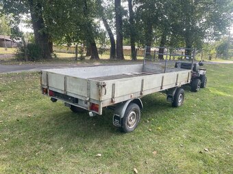 Bržděný přívěs HAPERT s točnou 175x400 cm, 2000 kg - 2