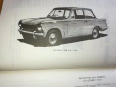 Triumph Herald 13/60 katalog náhradních dílů - 2