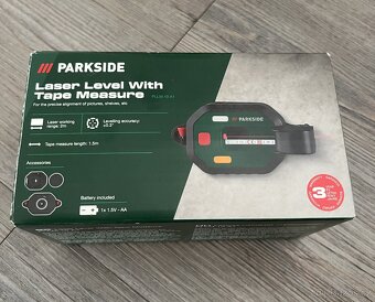 Laserová vodováha s měřicím pásmem PARKSIDE - 2