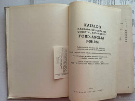 Ford Anglia katalog náhradních součástí 1960 - 2