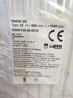 Radiator Radik VK 22/600/1200 - 2