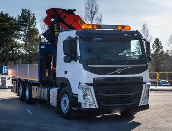 Volvo FM 460 - 6x2 - Valník + HR-PALFINGER PK 42002 + JIB – - 2
