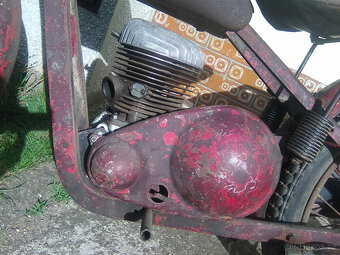 Jawa 175 Special. Motor se točí. - 2