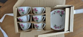 Sada šesti hrníčků s podšálky, čínský porcelán - 2