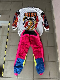 Motokrosové retro kalhoty a dres NIKI (nové) - 2