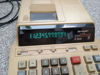 Starší stolní kalkulačka SHARP EL-2630L s tiskem - 2