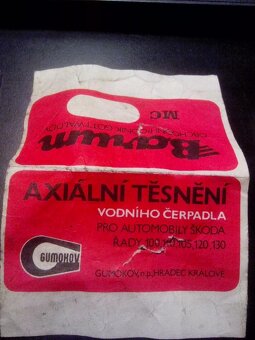 Axiální těsnění vodního čerpadla pro Škoda 100 - 130 - 2