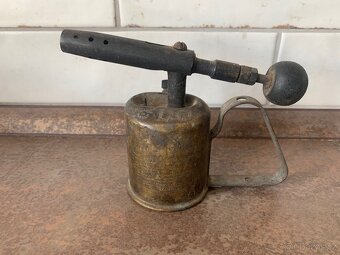 Starožitná mosazná letlampa Sievert Stockholm, stáří cca 100 - 2